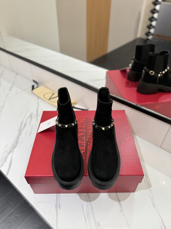 발렌티노 라운드 토 슬립온 첼시 부츠 001-252573