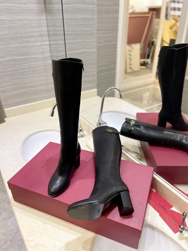 발렌티노 빈티지 V 로고 하이 부츠 001-252601