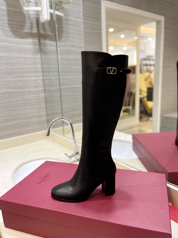 발렌티노 빈티지 V 로고 하이 부츠 001-252601