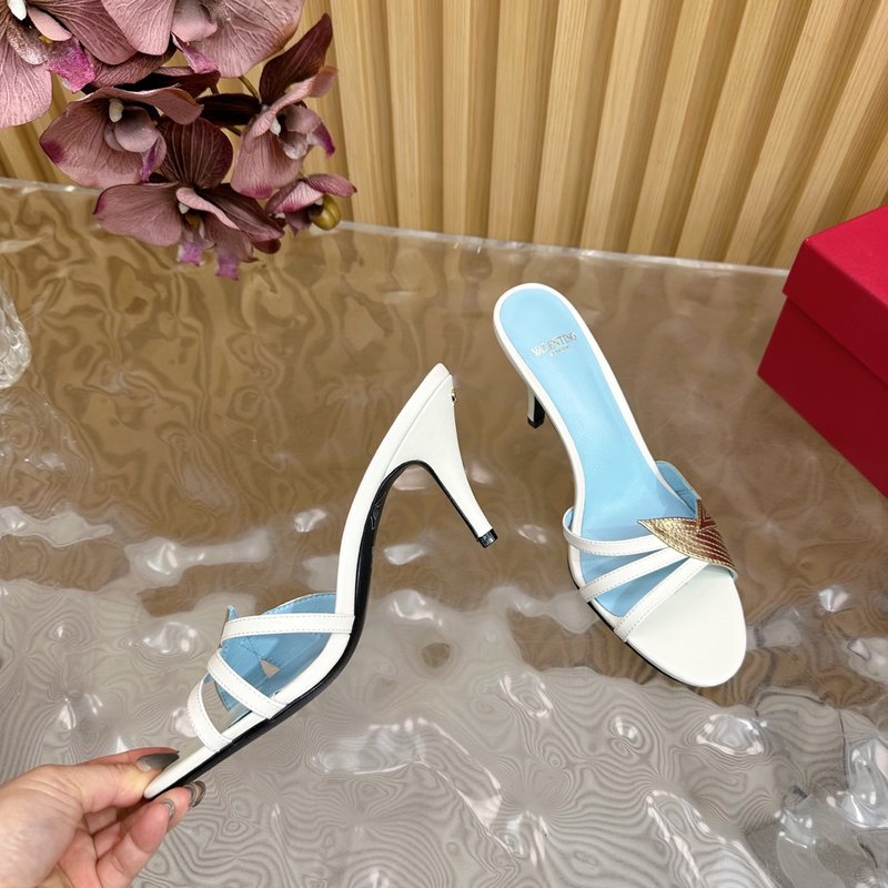 발렌티노 물고기 비늘 다이아몬드 하이힐 샌들 001-252705