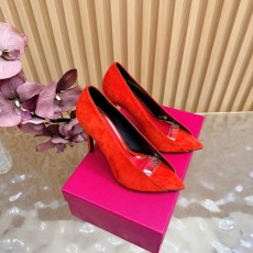 발렌티노 양피 하트 컷아웃 힐 샌들 001-252747
