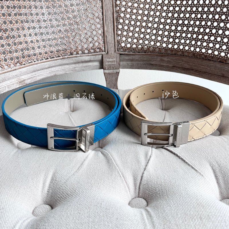BV 남성 양면 인트레치오 벨트 빈티지 버클 001-253255