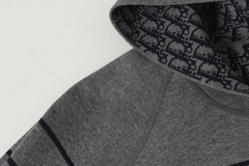 디올 양면 자카드 캐시어 니트 후드 001-253965