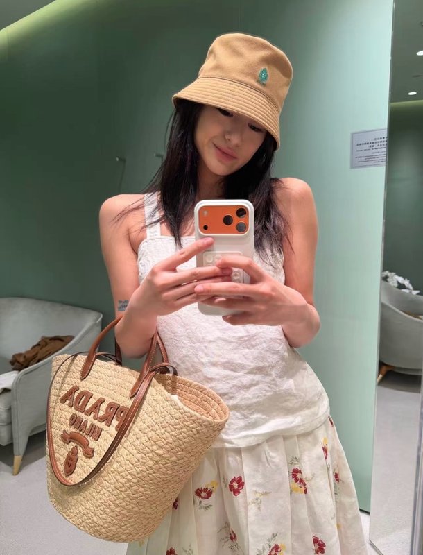 레드 플라워 린넨 레이스 스커트 001-255575