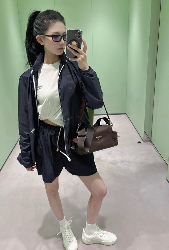 네이비 후드 나일론 자켓 001-255576