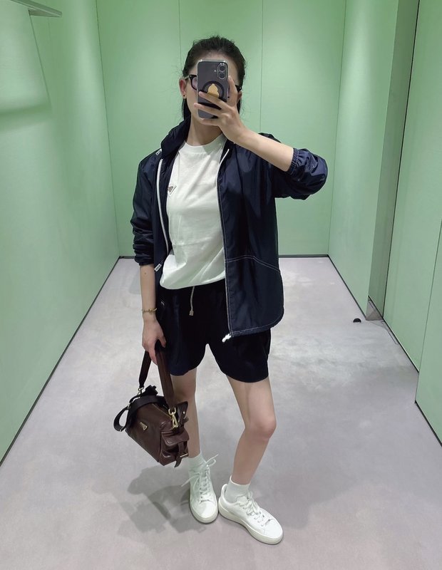 네이비 후드 나일론 자켓 001-255576