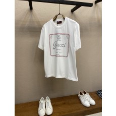 구찌 아카이브 로고 프린트 니트 코튼 티셔츠 001-255656