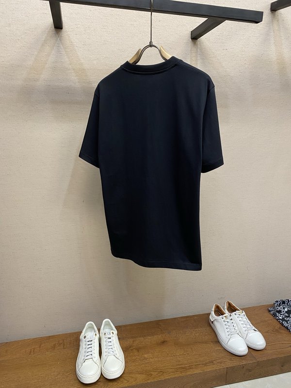 구찌 아카이브 엠블럼 자수 코튼 반팔 티셔츠 001-255657