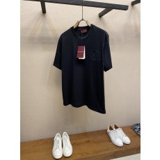 구찌 아카이브 엠블럼 자수 코튼 반팔 티셔츠 001-255657