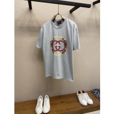 구찌 2026 신상 면 100% 디지털 프린팅 반팔 티 001-255665