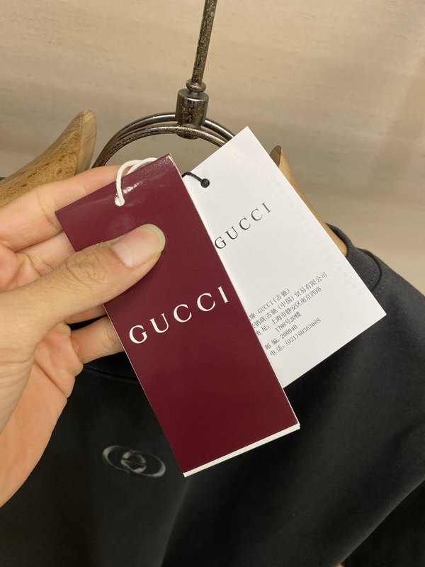 구찌 더블 G 자수 코튼 반팔 티셔츠 001-255667