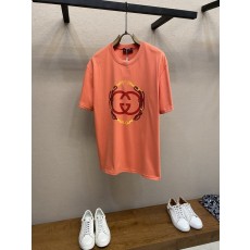 구찌 2026 신상 면 100% 디지털 프린팅 반팔 티 001-255674