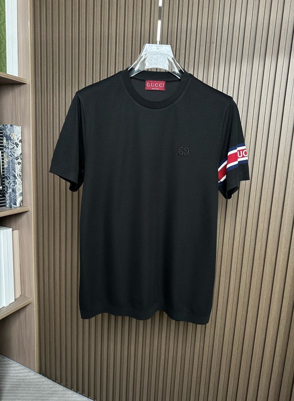 구찌 남성 라운드넥 피케 면 반팔 티셔츠 001-255679