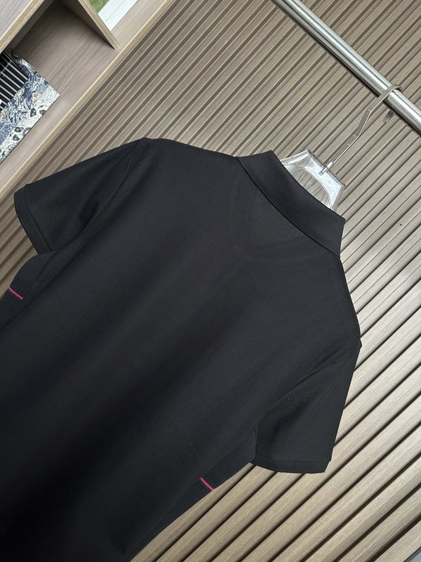구찌 레드 블루 컬러 블록 폴로 셔츠 001-255683