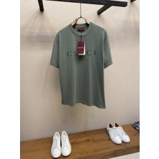 구찌 포레스트 그린 헤비웨이트 코튼 프린트 반팔 티셔츠 001-255687