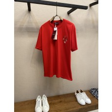 구찌 로고 자수 코튼 반팔 티셔츠 001-255693