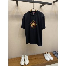 구찌 말띠 해 자수 면 반팔 티셔츠 001-255699