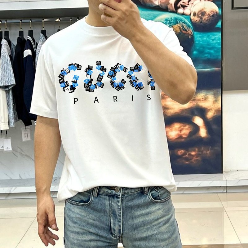구찌 여름 신상 라운드넥 반팔 티셔츠 001-255740