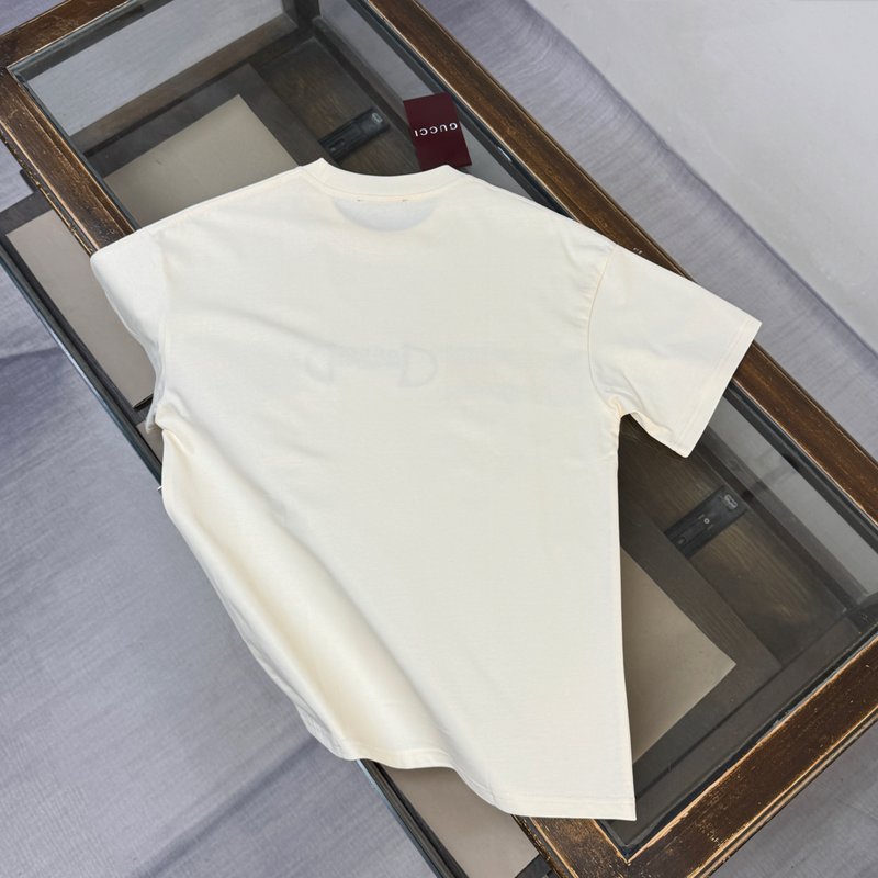 구찌 여름 신상 자수 라운드넥 반팔 티셔츠 001-255793