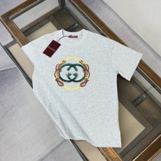 구찌 하계 신상 자수 라운드넥 반팔 티셔츠 001-255797