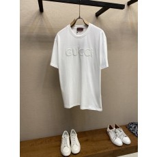 구찌 더블 G 자수 심플 반팔 티셔츠 001-255814