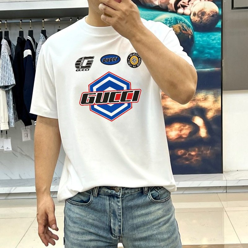 구찌 여름 신상 라운드넥 반팔 티셔츠 001-255981