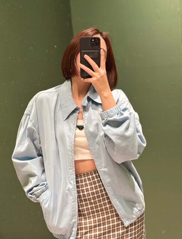 프라다 양면 체크 패턴 리버시블 자켓 001-256164