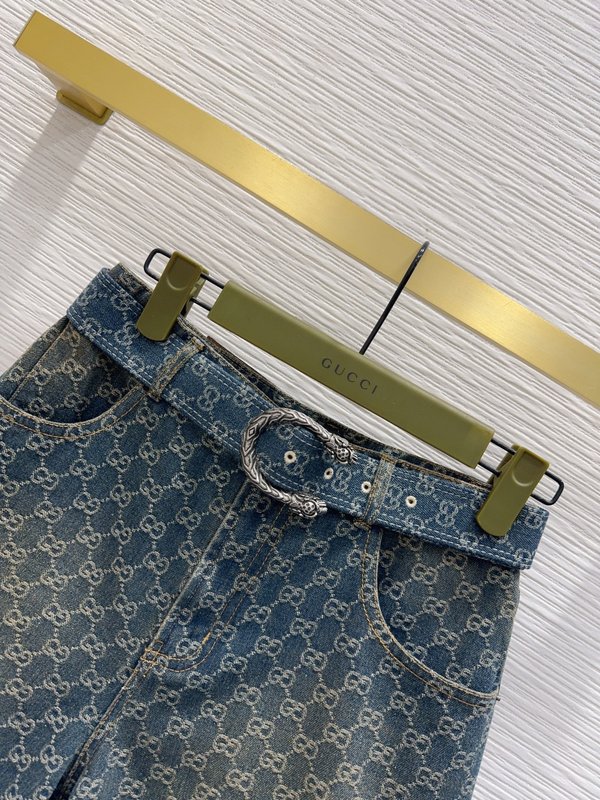 프리미엄 데님 숏팬츠 벨트 포함 001-256196