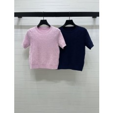 구찌提花圆领针织短袖 001-256226