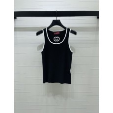 구찌 라운드넥 컬러 블로킹 니트 조끼 001-256279