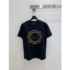 구찌 라운드 프린트 레터 패턴 반팔 티셔츠 001-256315