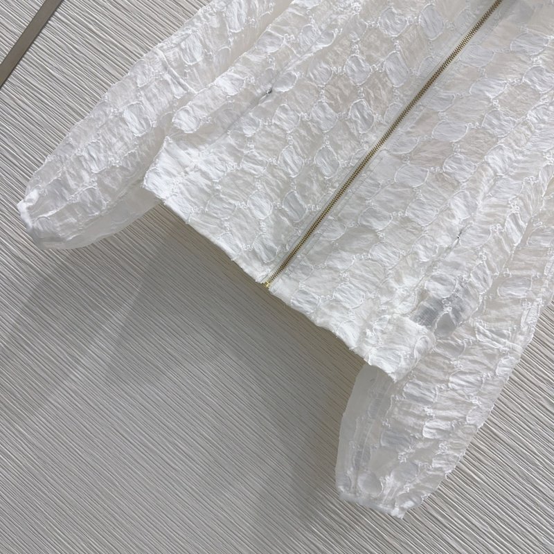 텍스처 스탠딩 칼라 자켓 001-256356