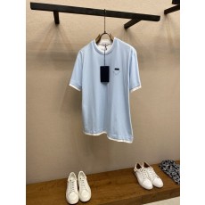 프라다 스플라이스 레이어드 반팔 티셔츠 001-256528