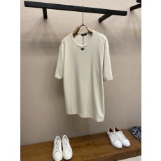 프라다 메탈 로고 와플 반팔 티셔츠 001-256554