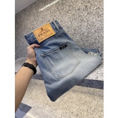 프라다 스타일 봄여름 와이드 핏 스트레이트 진 001-256557