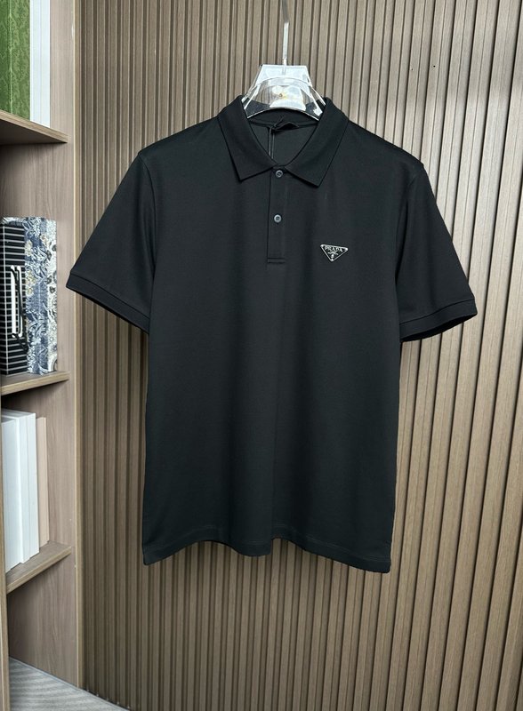 프라다 남성 중주 원료 폴로 셔츠 001-256562