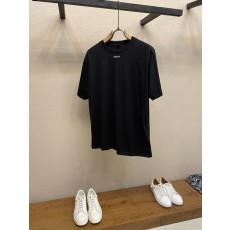 프라다 스몰 로고 프린트 머서라이즈드 코튼 반팔 티셔츠 001-256686