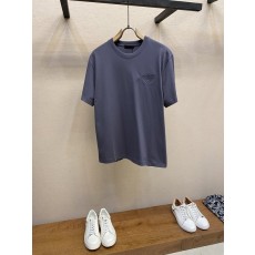 프라다 레터링 프린트 반팔 티셔츠 001-256729