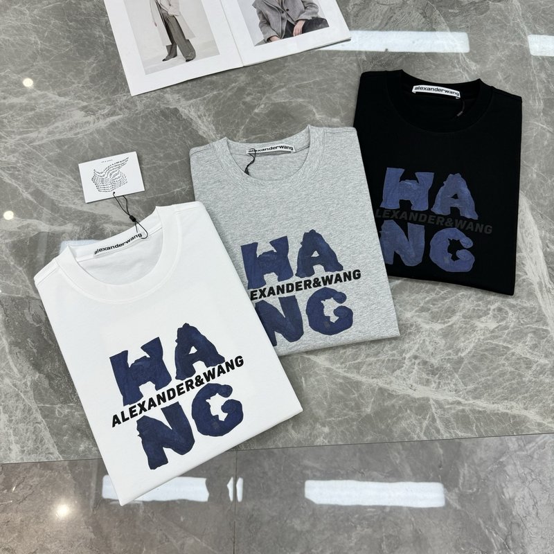 알렉산더왕 HANG 로고 면 티셔츠 001-256746