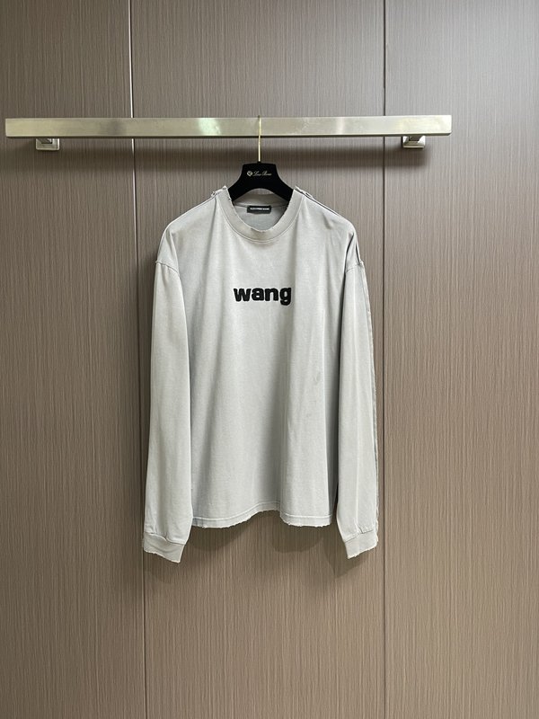 알렉산더왕 그라데이션 워싱 코튼 긴팔 티셔츠 001-256759