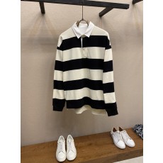 맥퀸 오버사이즈 스트라이프 폴로 셔츠 001-256814