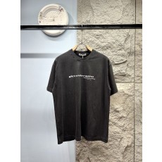 알렉산더왕 오버레이 레터 반팔 티셔츠 001-256829