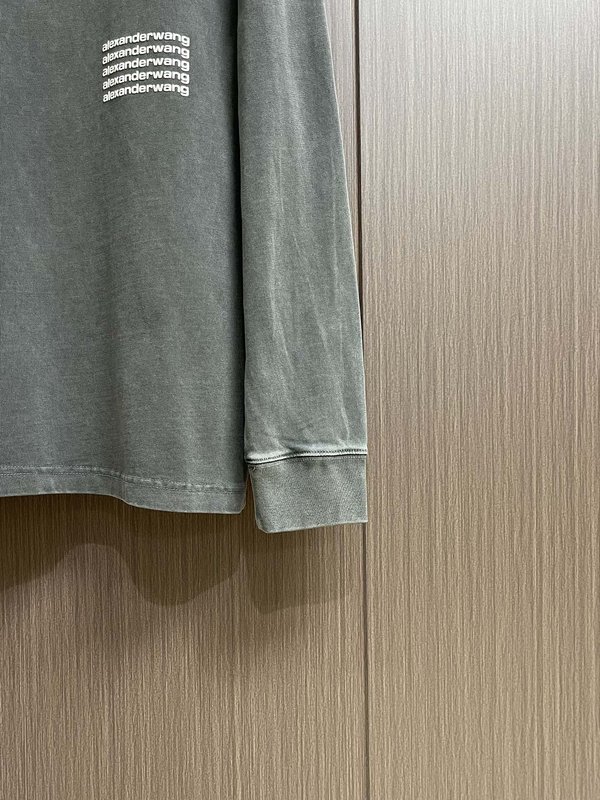 알렉산더왕 로고 엠보싱 긴팔 티셔츠 001-256835