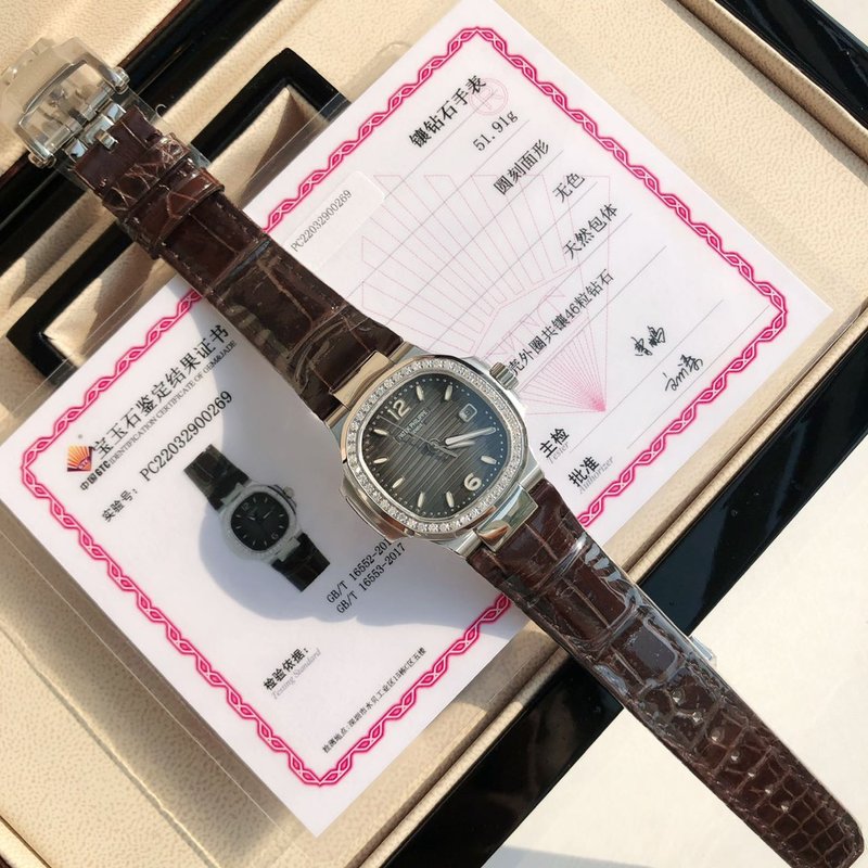 파텍 필립 노틸러스 쿼츠 여성용 시계 001-258018