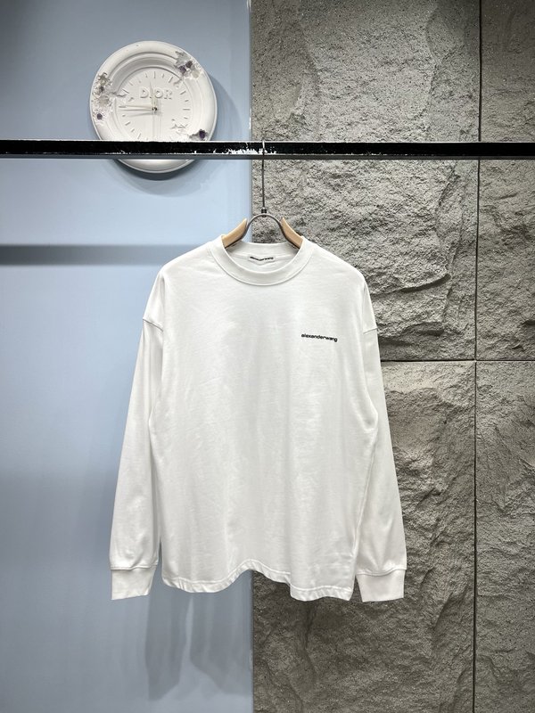 알렉산더왕 엠보싱 로고 긴팔 티셔츠 001-258042