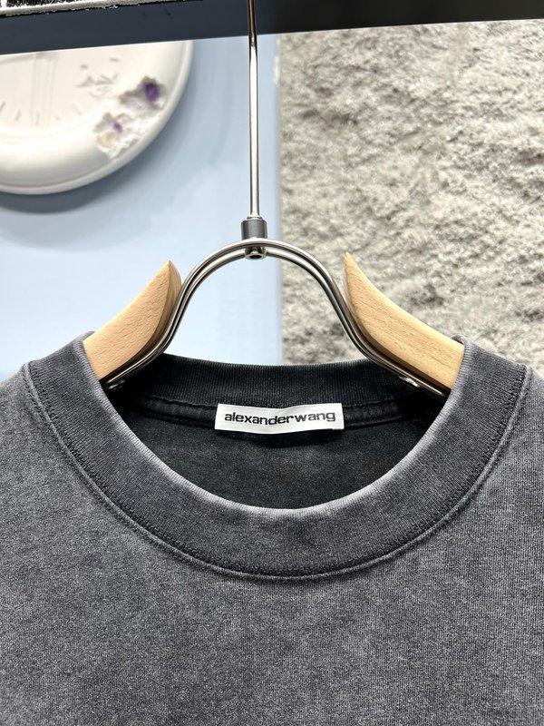 알렉산더왕 두꺼운 중첩 레터링 긴팔 티셔츠 001-258047