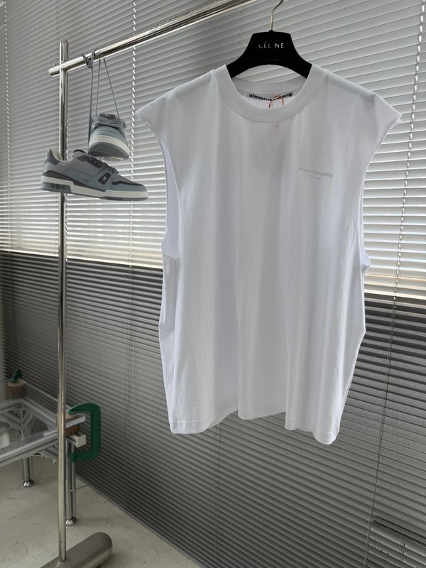 알렉산더왕 로고 자수 민소매 조끼 001-258057