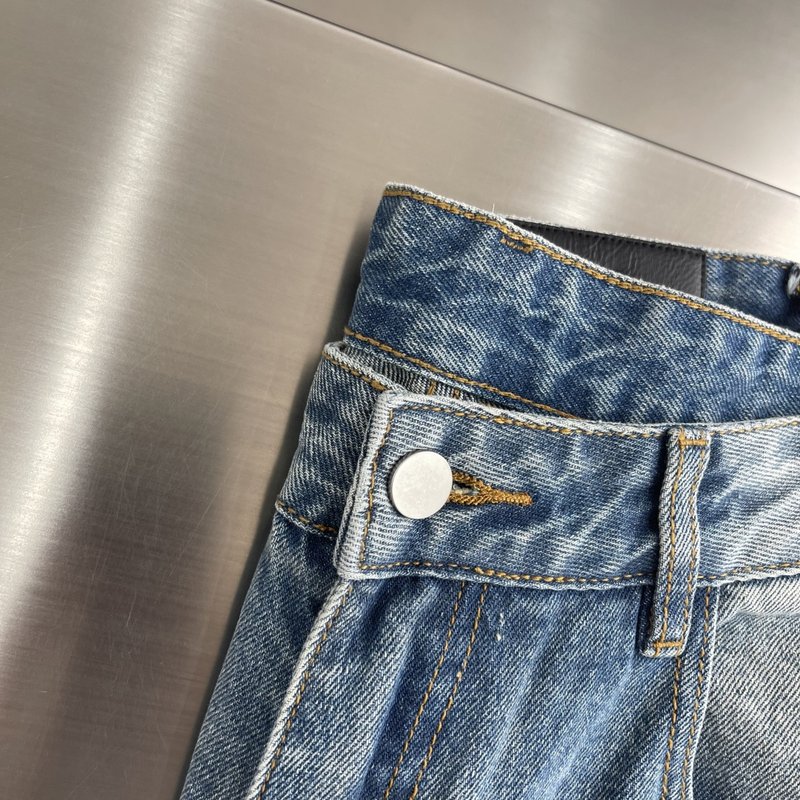 알렉산더왕 빈티지 워싱 자수 와이드 진 001-258059