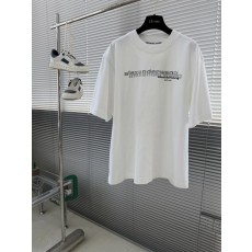 알렉산더왕 실버 핑크 프린팅 반팔 티셔츠 001-258102