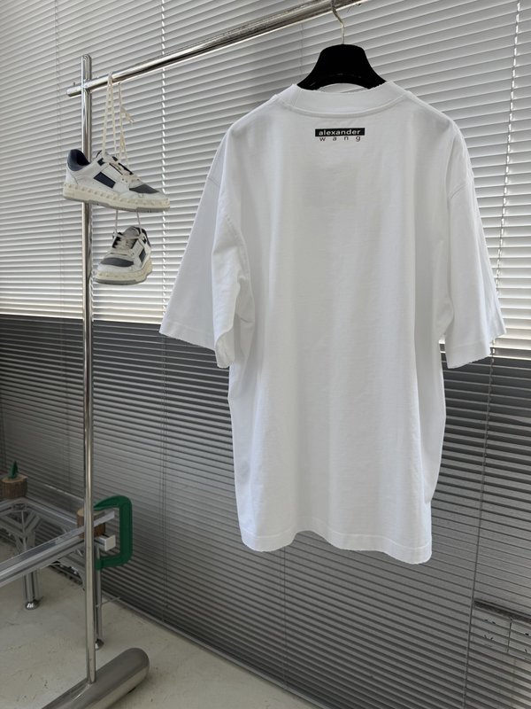 알렉산더왕 클래식 심플 로고 면 티셔츠 001-258104